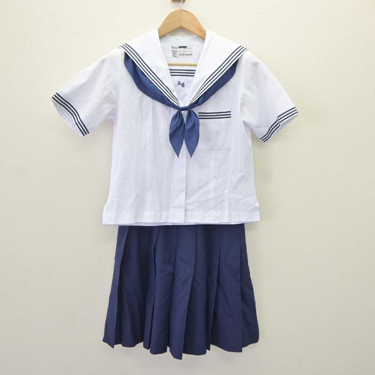 【中古】愛知県 安城学園高等学校 女子制服 4点 (セーラー服・スカート) sf065104