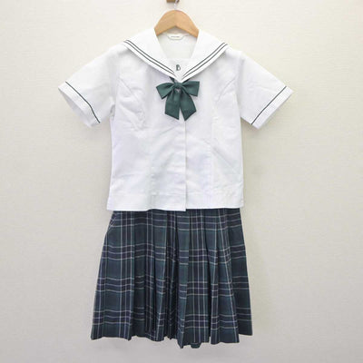 【中古】東京都 文京学院大学女子中学校・高等学校 女子制服 4点 (セーラー服・スカート) sf065109