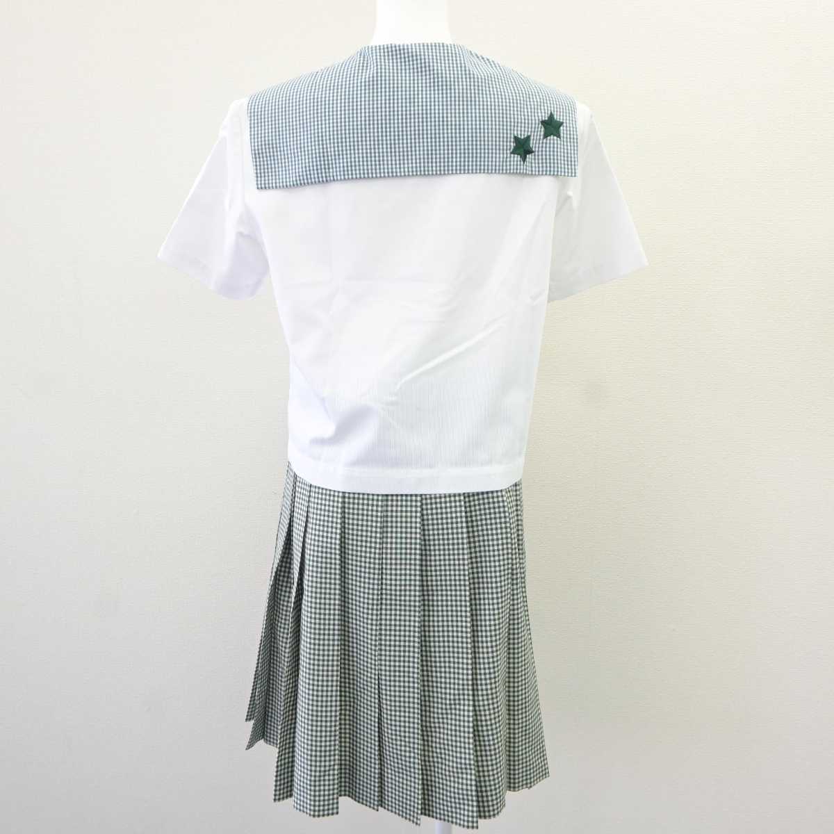 【中古】岡山県 就実高等学校 女子制服 2点 (セーラー服・スカート) sf065111