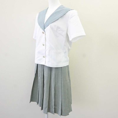 【中古】岡山県 就実高等学校 女子制服 2点 (セーラー服・スカート) sf065111