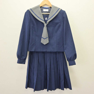 【中古】千葉県 天戸中学校 女子制服 2点 (セーラー服・スカート) sf065113