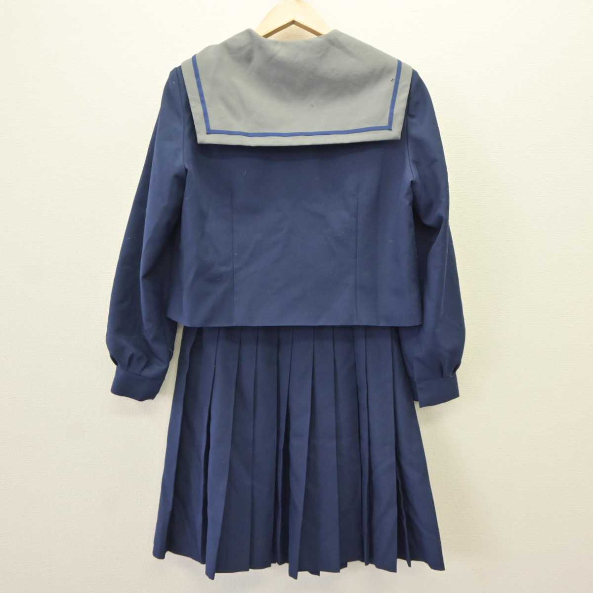 【中古】千葉県 天戸中学校 女子制服 2点 (セーラー服・スカート) sf065113