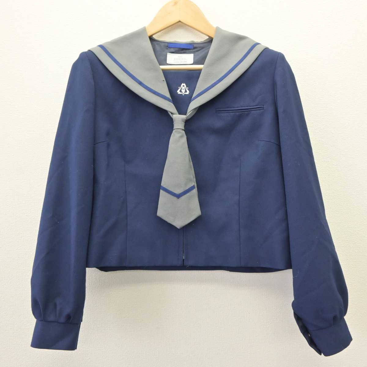 【中古】千葉県 天戸中学校 女子制服 2点 (セーラー服・スカート) sf065113