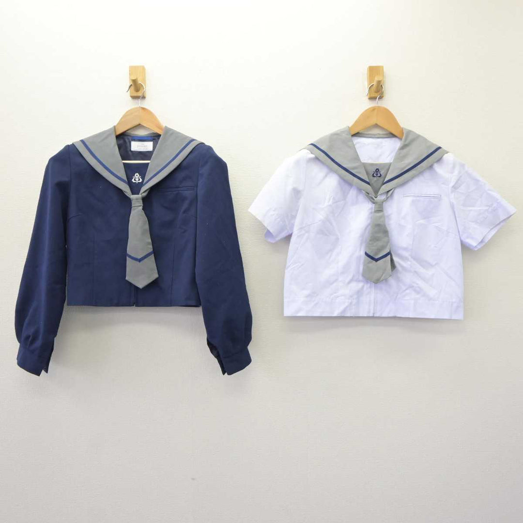 中古】千葉県 天戸中学校 女子制服 4点 (セーラー服・セーラー服