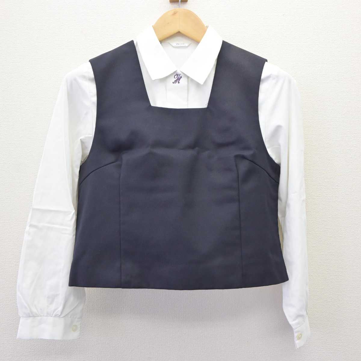 【中古】香川県 高松東高等学校 女子制服 2点 (ベスト・シャツ) sf065119