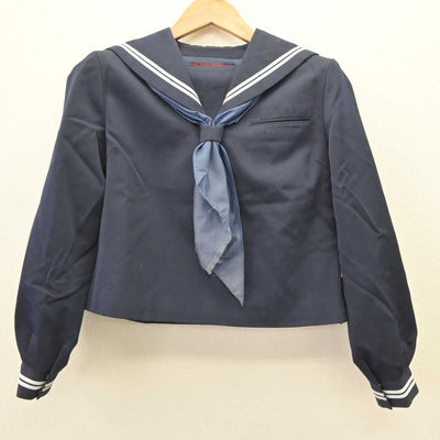 【中古】香川県 長尾中学校 女子制服 3点 (セーラー服・スカート) sf065120