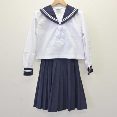 【中古】香川県 長尾中学校 女子制服 2点 (セーラー服・スカート) sf065121