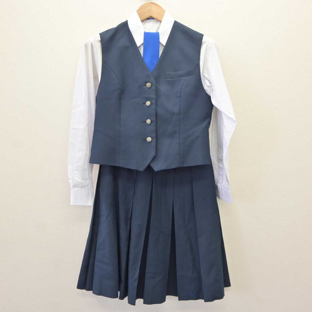 【中古】愛知県 安城東高等学校 女子制服 6点 (ブレザー・ベスト・シャツ・スカート) sf065122 | 中古制服通販パレイド