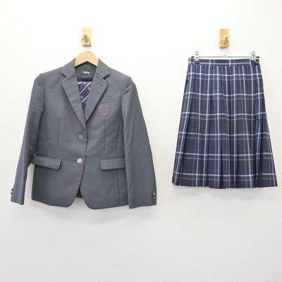 【中古】東京都 新渡戸文化中学校・高等学校 女子制服 3点 (ブレザー・スカート) sf065124