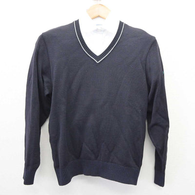 【中古】埼玉県 栄東中学・高等学校 女子制服 2点 (ニット・シャツ) sf065131