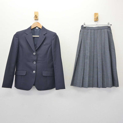 【中古】福岡県 北九州市中学校標準服 女子制服 2点 (ブレザー・スカート) sf065134