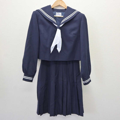 【中古】広島県 尾道東高等学校 女子制服 3点 (セーラー服・スカート) sf065136