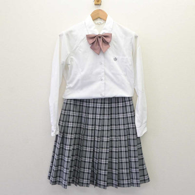 【中古】愛知県 学校法人同朋学園同朋高等学校 女子制服 4点 (ブレザー・シャツ・スカート) sf065146