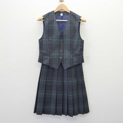 【中古】千葉県 専修大学松戸高等学校 女子制服 4点 (ブレザー・ベスト・スカート) sf065157