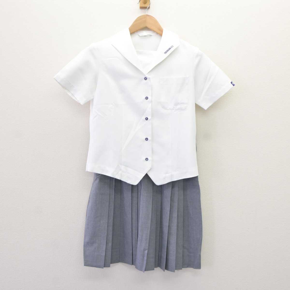 【中古】神奈川県 横浜高等学校 女子制服 3点 (ニットベスト・ブラウス・スカート) sf065177