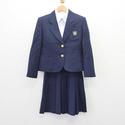 【中古】北海道 函館大学付属柏稜高等学校 女子制服 4点 (ブレザー・シャツ・スカート) sf065178