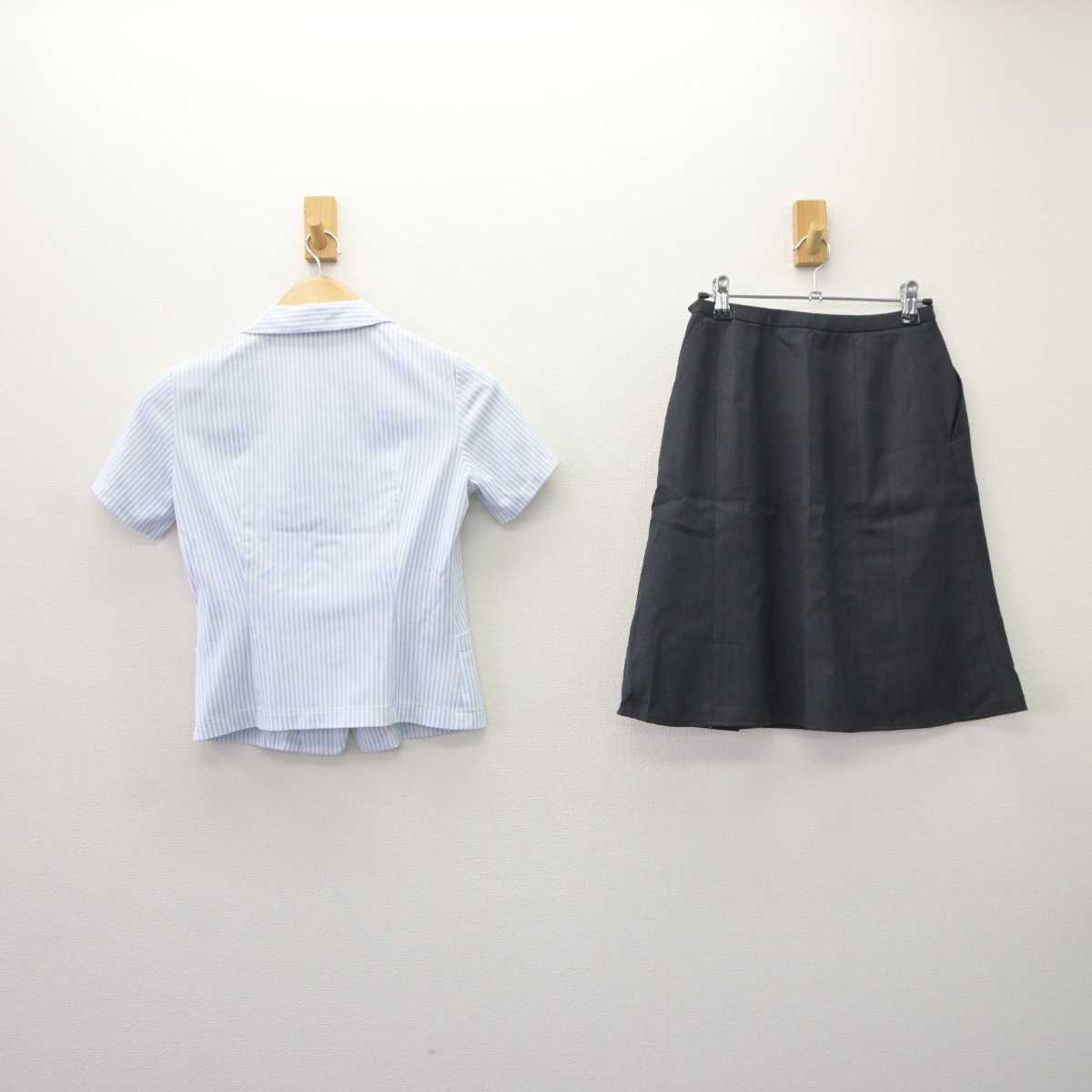 【中古】 事務服 女子制服 3点 (ブラウス・スカート) sf065185