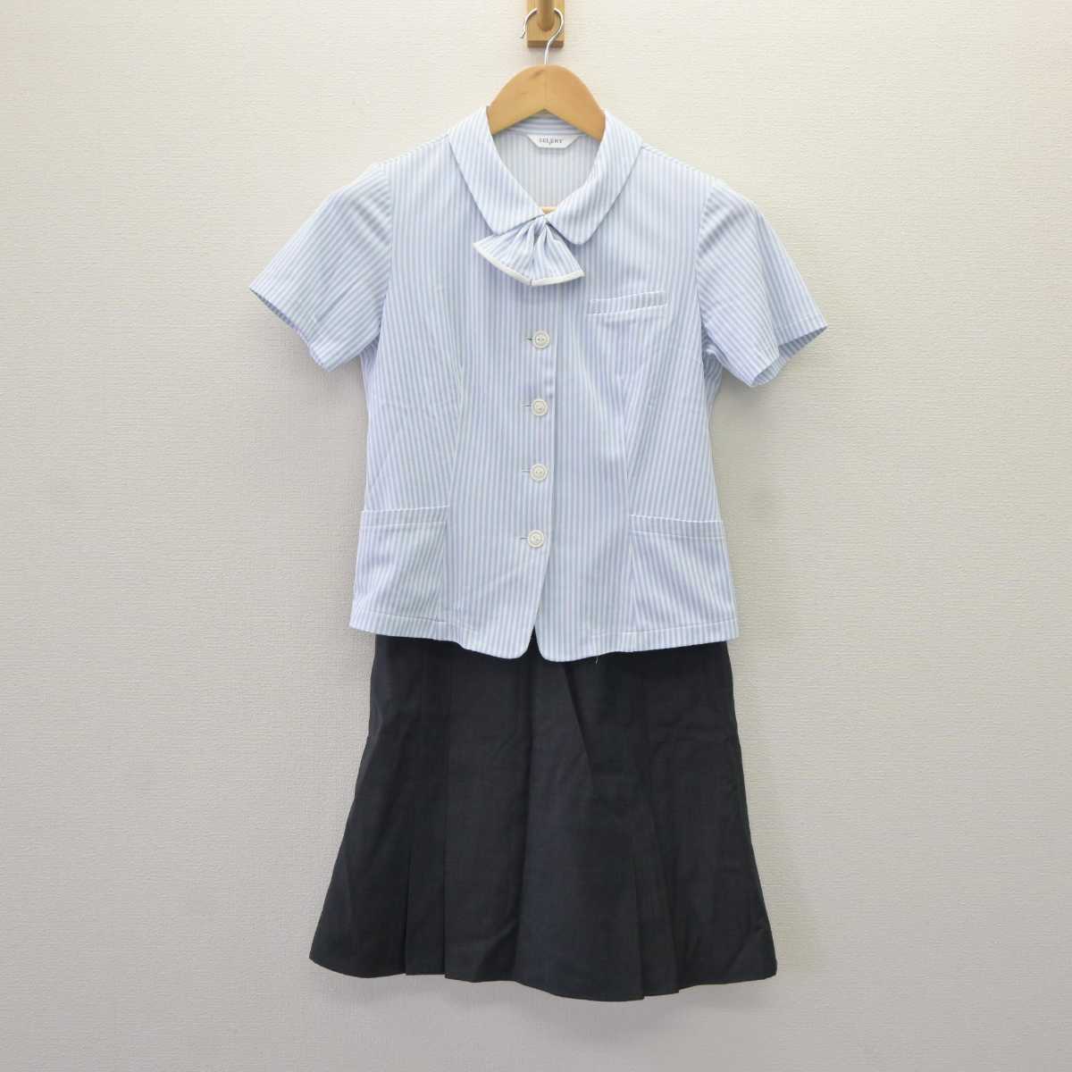 【中古】 事務服 女子制服 3点 (ブラウス・スカート) sf065186