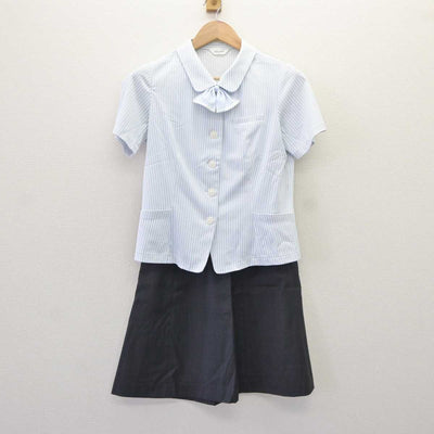 【中古】 事務服 女子制服 3点 (ブラウス・スカート) sf065188