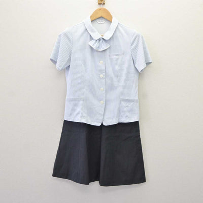 【中古】 事務服 女子制服 5点 (ブラウス・スカート) sf065189