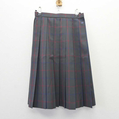 【中古】愛知県 豊田東高等学校 女子制服 3点 (ニットベスト・スカート) sf065191