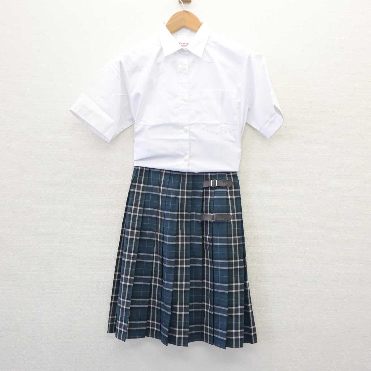 【中古】東京都 トキワ松学園中学校 女子制服 3点 (シャツ・スカート) sf065198