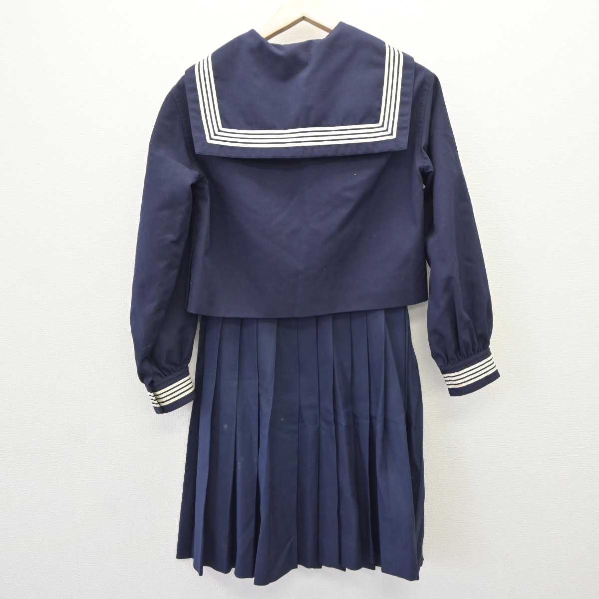 【中古】宮城県 常盤木学園高等学校 女子制服 3点 (セーラー服・スカート) sf065201