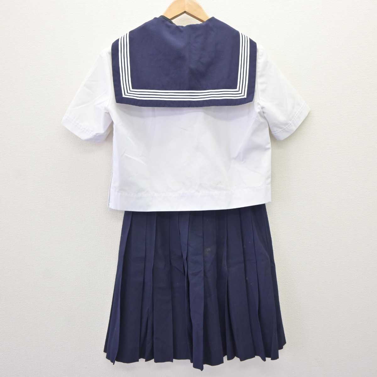 【中古】宮城県 常盤木学園高等学校 女子制服 4点 (セーラー服・スカート) sf065202