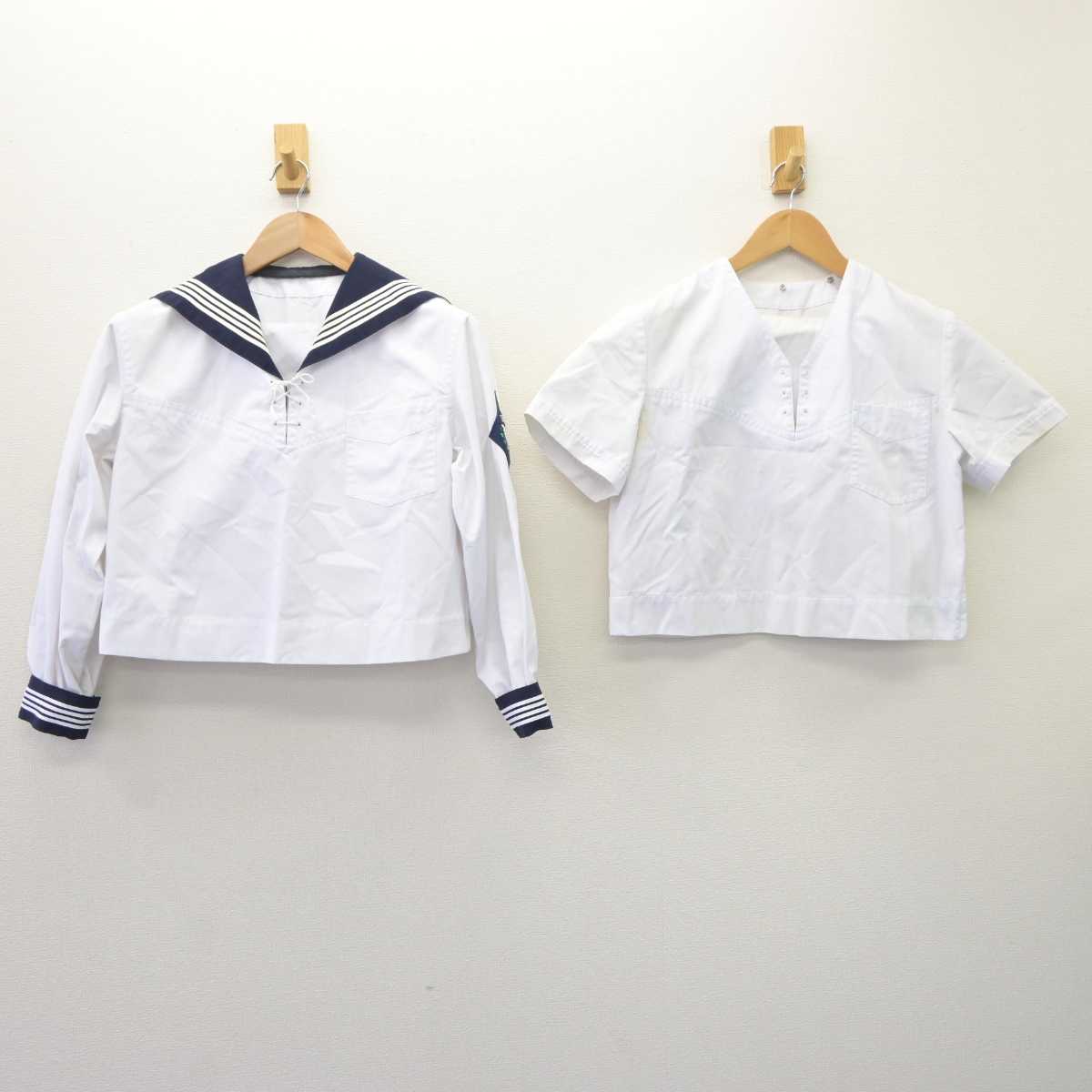 【中古】宮城県 常盤木学園高等学校 女子制服 2点 (セーラー服) sf065204