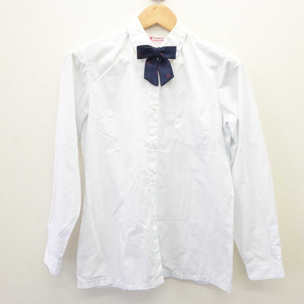 【中古】広島県 七尾中学校 女子制服 4点 (ニット・シャツ) sf065210