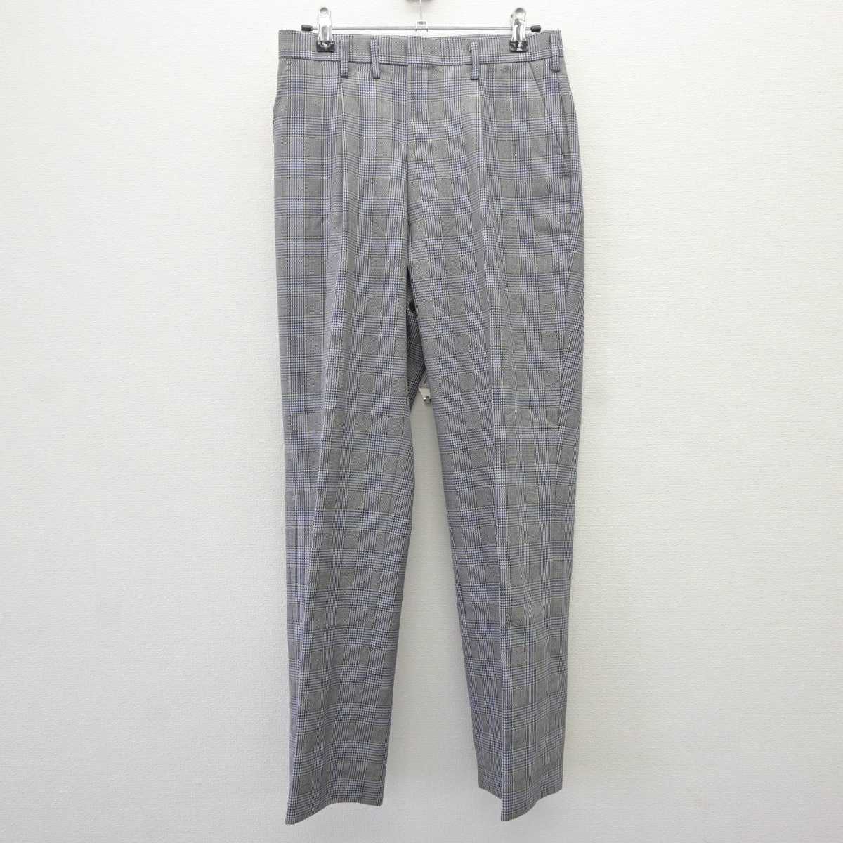 【中古】広島県 七尾中学校 男子制服 4点 (ブレザー・シャツ・ズボン) sf065211