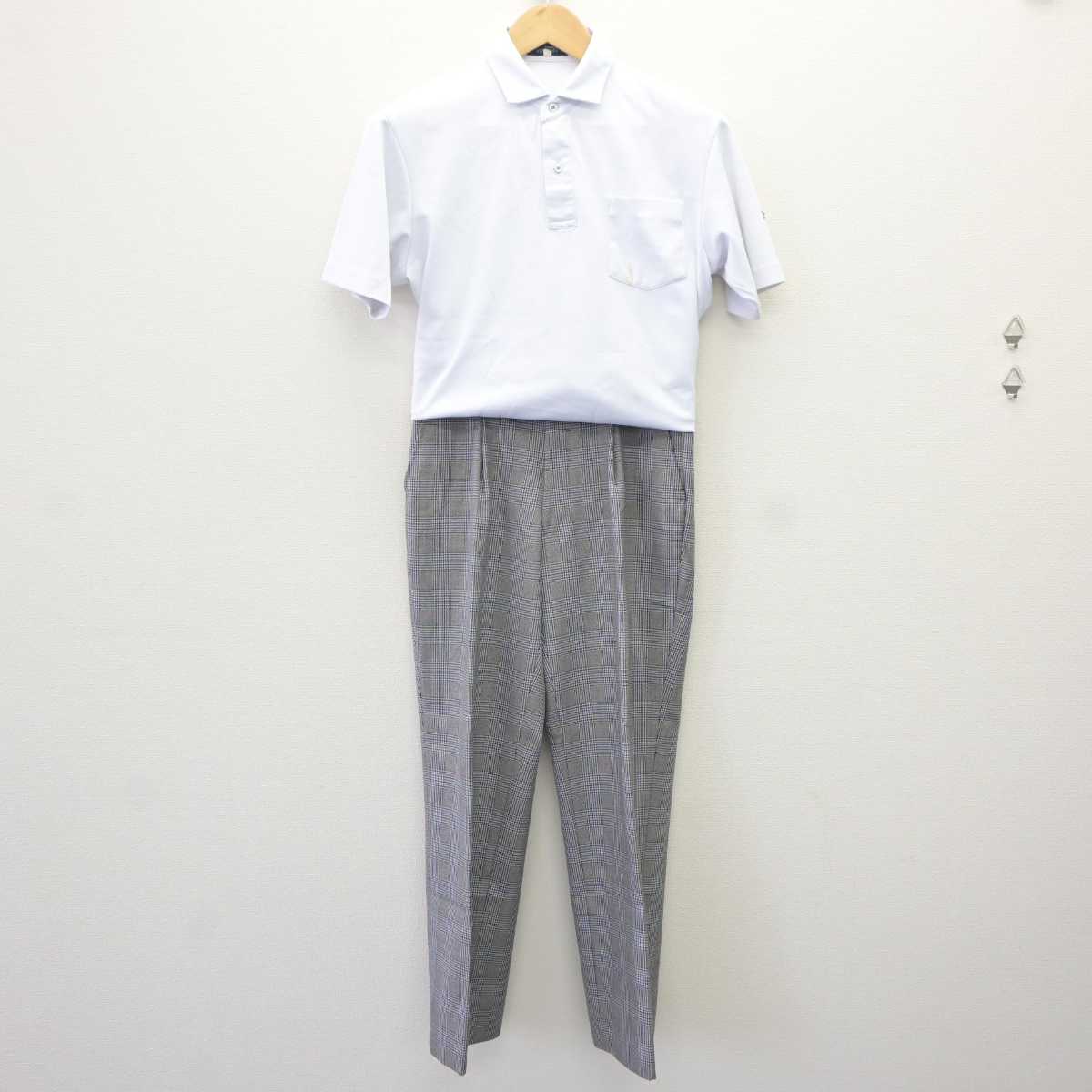 【中古】広島県 七尾中学校 男子制服 3点 (シャツ・ズボン) sf065212