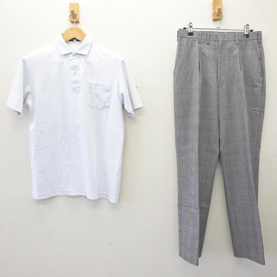 【中古】広島県 七尾中学校 男子制服 3点 (シャツ・ズボン) sf065212