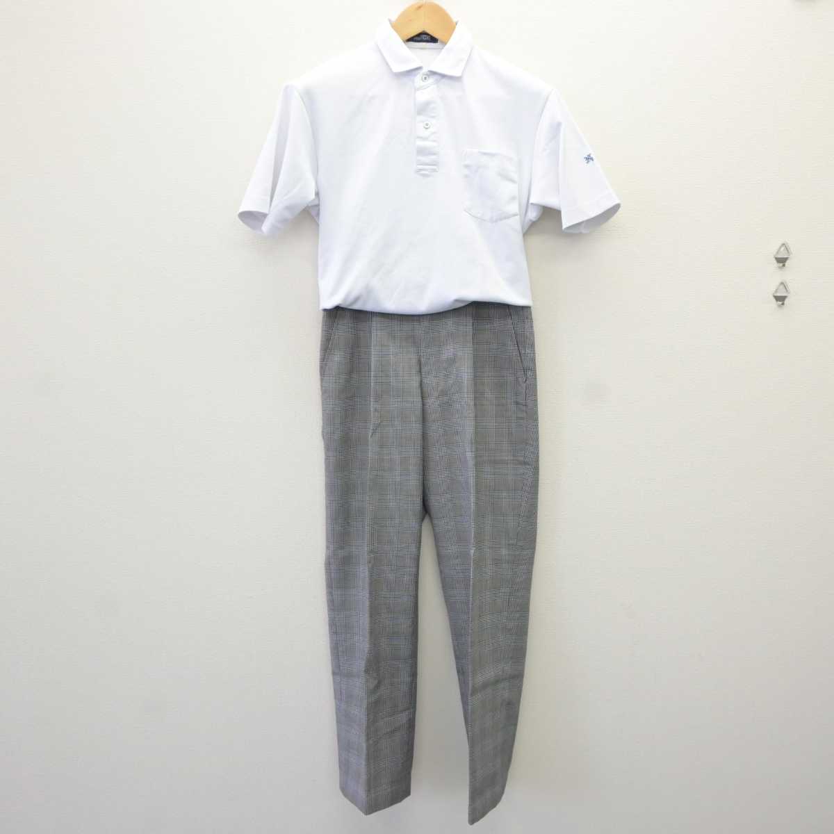 【中古】広島県 七尾中学校 男子制服 2点 (シャツ・ズボン) sf065213