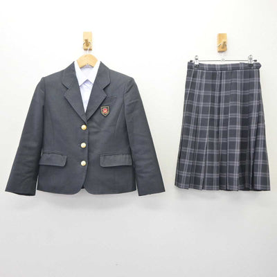 【中古】鹿児島県 樟南高等学校 女子制服 3点 (ブレザー・シャツ・スカート) sf065220