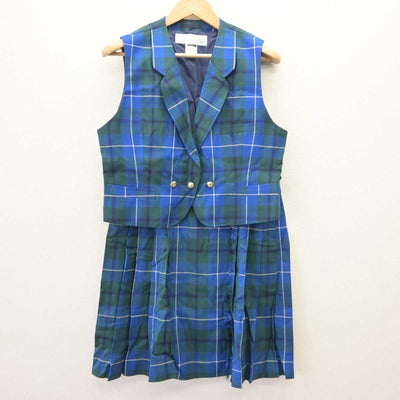 【中古】東京都 北豊島中学校・高等学校 女子制服 4点 (ブレザー・ベスト・スカート) sf065224