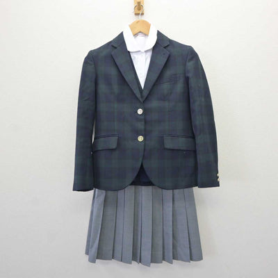 【中古】長崎県 長崎日本大学高等学校 女子制服 4点 (ブレザー・ベスト・シャツ・スカート) sf065232