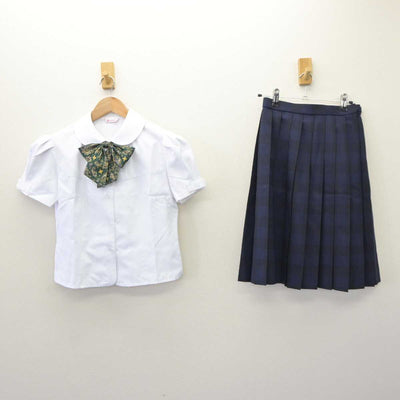 【中古】長崎県 長崎日本大学高等学校 女子制服 3点 (シャツ・スカート) sf065234