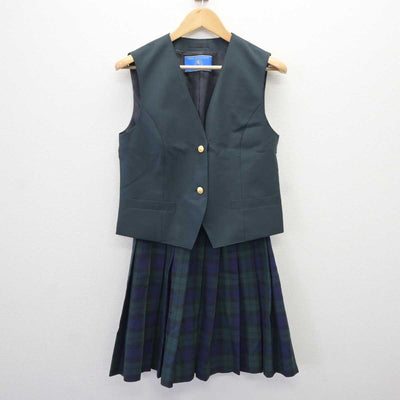 【中古】宮城県 仙台育英学園高等学校 女子制服 2点 (ベスト・スカート) sf065239