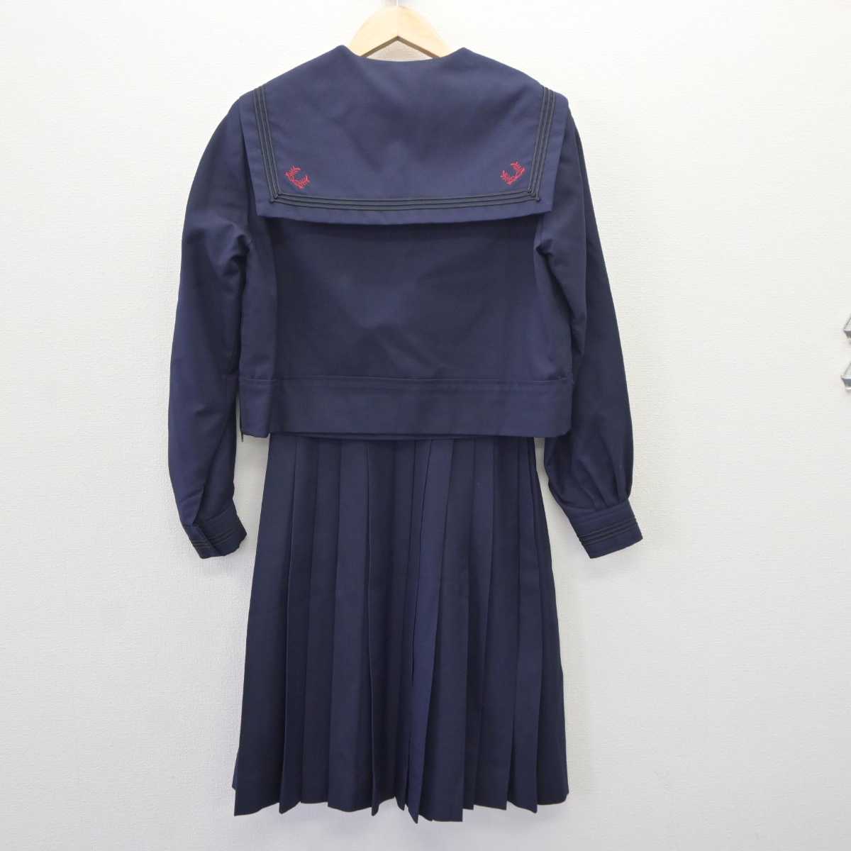 【中古】静岡県 浜松日体中・高等学校 女子制服 4点 (セーラー服・スカート) sf065241