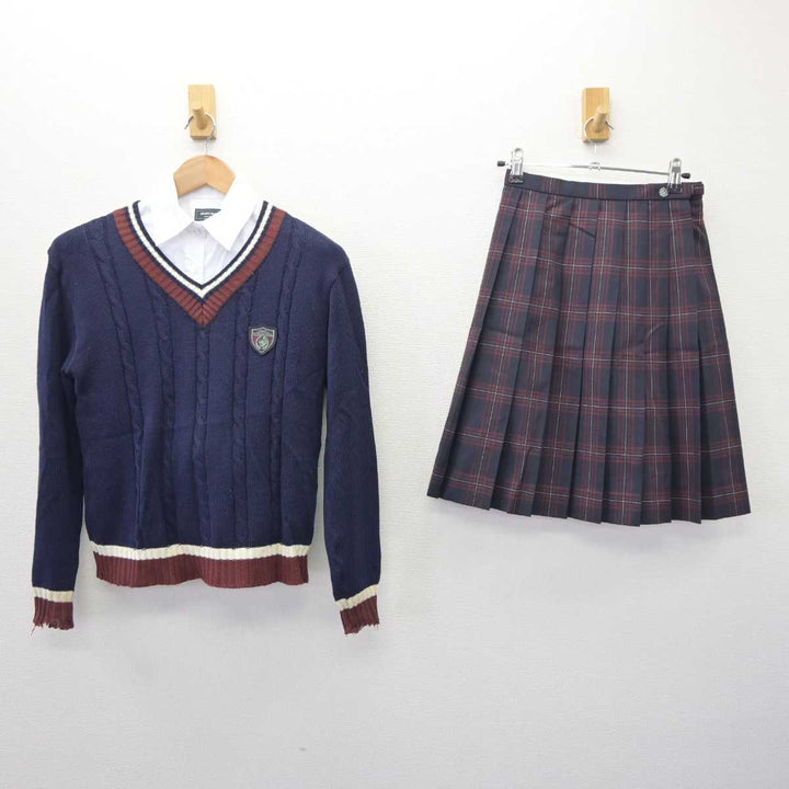 中古】岡山県 岡山理科大学附属中学校・高等学校 女子制服 5点