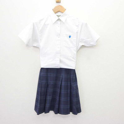 【中古】京都府 京都市立西ノ京中学校 女子制服 3点 (シャツ・スカート) sf065260