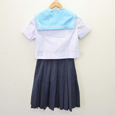 【中古】大阪府 夕陽丘高等学校 女子制服 4点 (セーラー服・スカート) sf065266