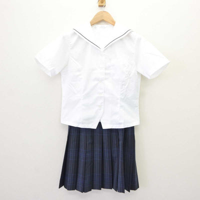 【中古】埼玉県 川口市立高等学校 女子制服 3点 (ブラウス・シャツ・スカート) sf065275