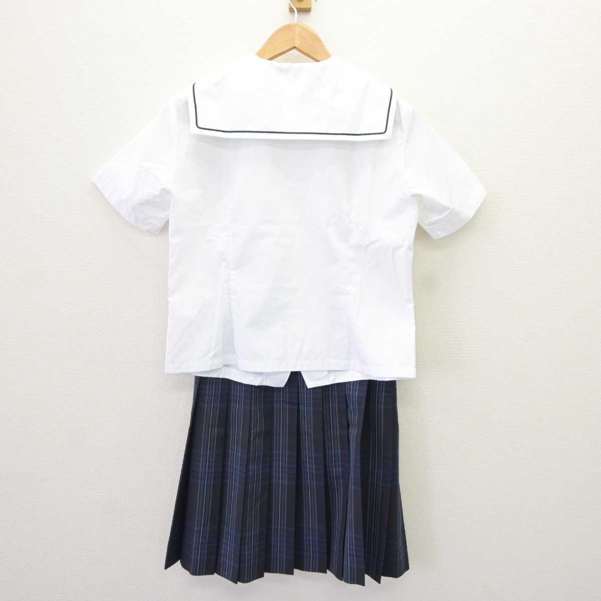 【中古】埼玉県 川口市立高等学校 女子制服 3点 (ブラウス・シャツ・スカート) sf065275