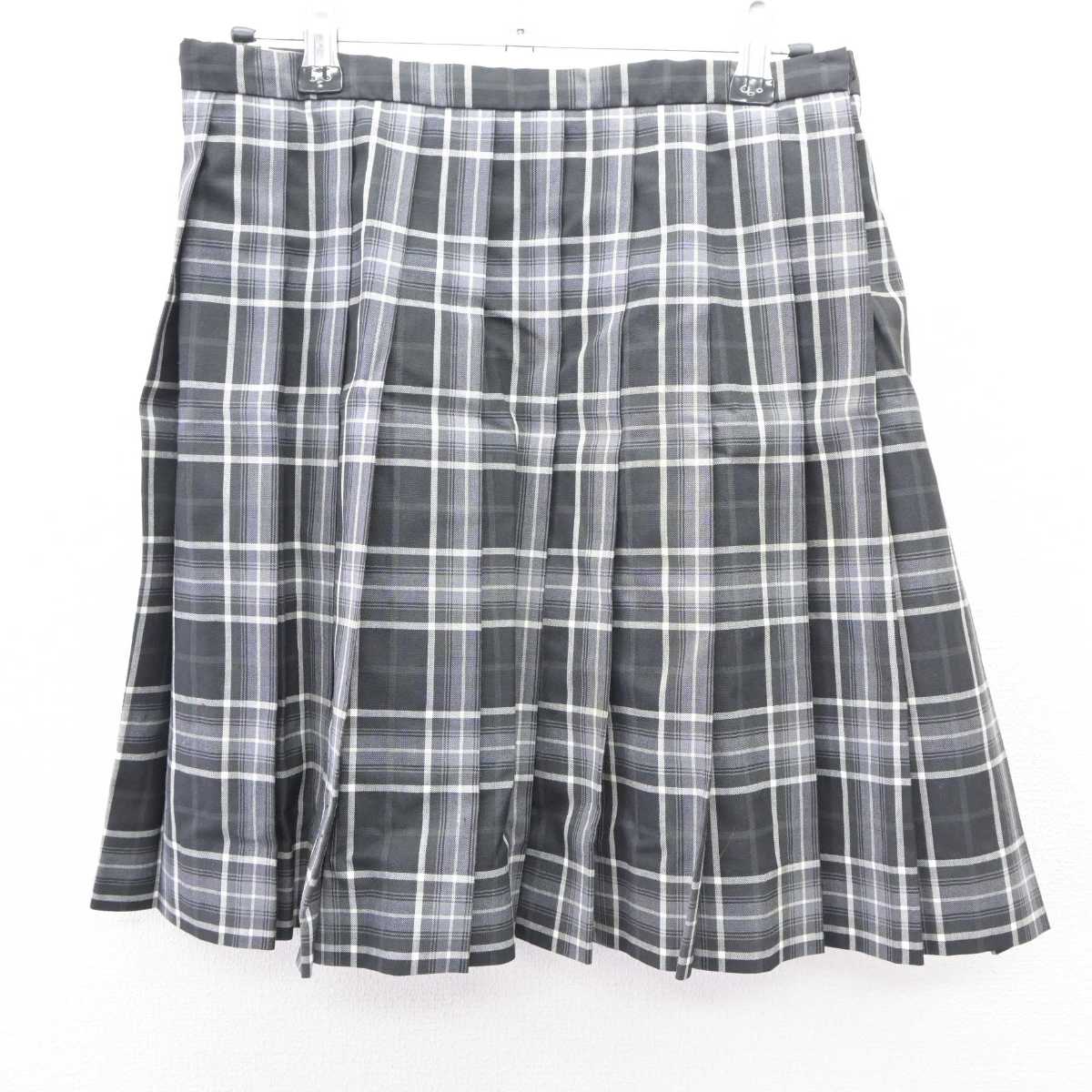 【中古】兵庫県 神戸龍谷中学校高等学校 女子制服 2点 (ニットベスト・スカート) sf065299