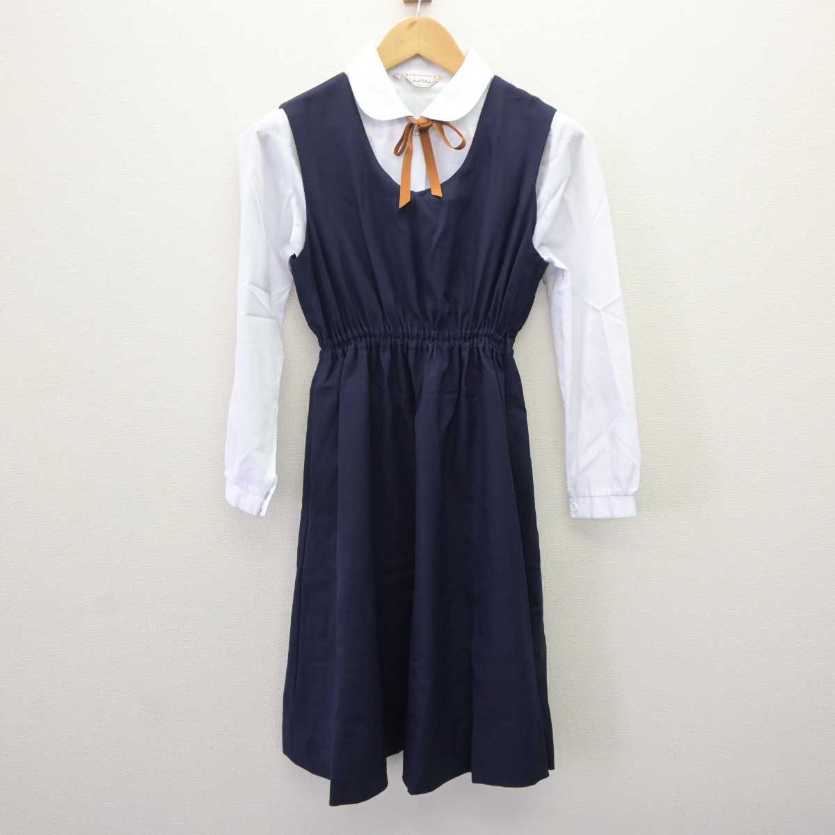 【中古】愛知県 聖霊中学校・聖霊高等学校 女子制服 4点 (ブレザー・シャツ・ジャンパースカート) sf065325