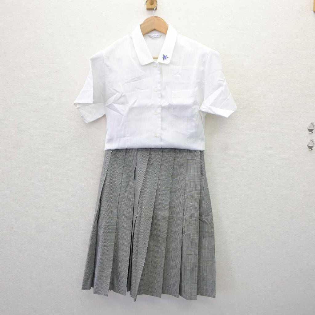 【中古】宮崎県 富島高等学校 女子制服 2点 (シャツ・スカート) sf065332