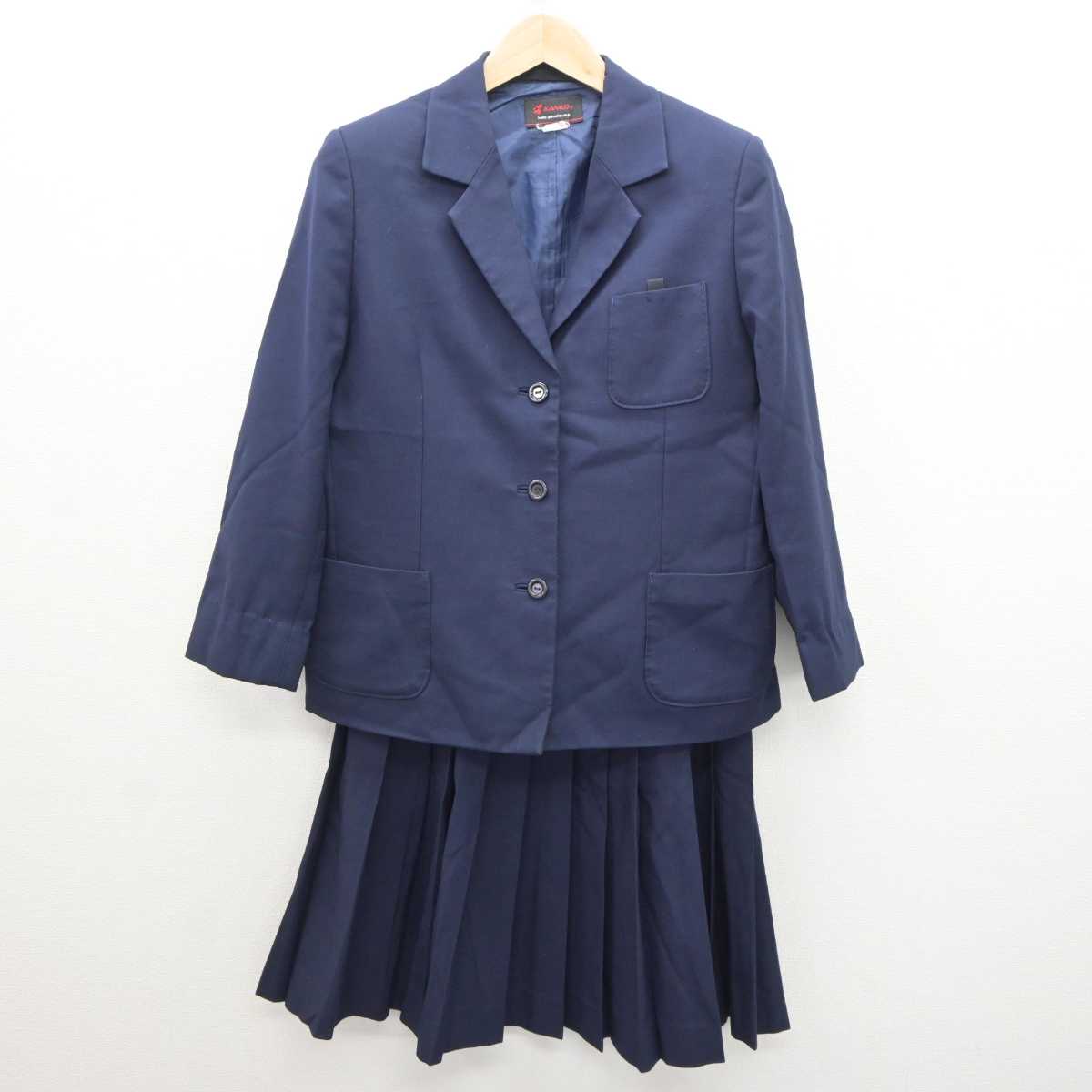 【中古】兵庫県 三木中学校 女子制服 2点 (ブレザー・スカート) sf065358