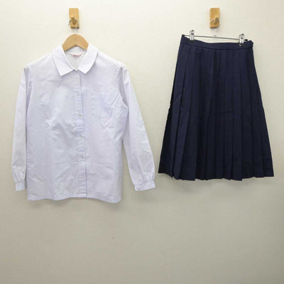 【中古】兵庫県 三木中学校 女子制服 2点 (シャツ・スカート) sf065359